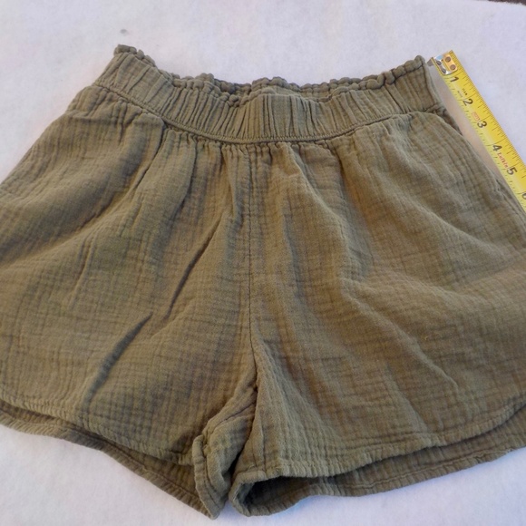 Universal Threads Shorts Olive Green XS Elastic Waist 100% Cotton - Picture 1 of 3